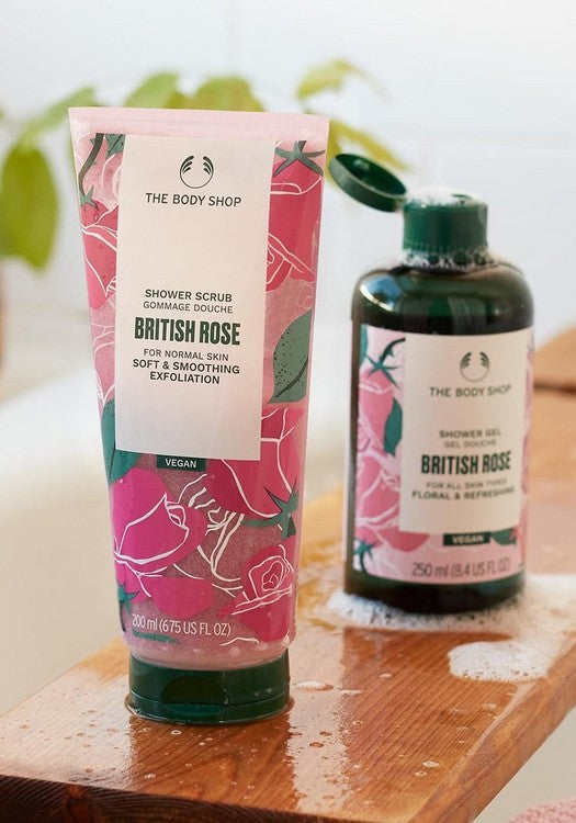 British Rose Shower Scrub